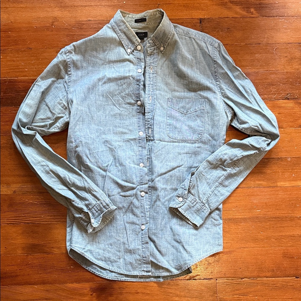 J. Crew Light Blue Casual Button Down Shirt